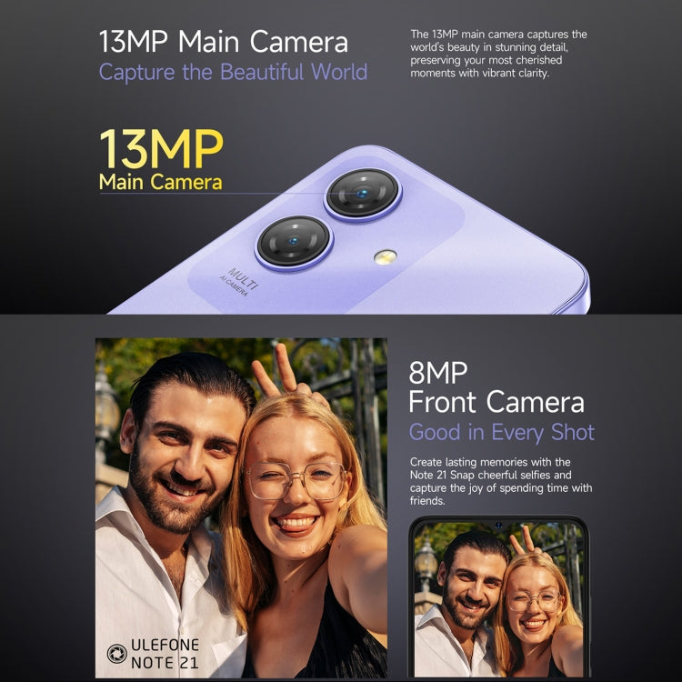 Ulefone Note 21, 4GB+128GB, Face ID & Fingerprint, 6.56 inch Android 14 Unisoc T606 Octa Core, Network: 4G, Dual SIM, OTG Ulefone Note 21, 4GB+128GB, Face ID & Fingerprint, 6.56 inch Android 14 Unisoc T606 Octa Core, Network: 4G, Dual SIM, OTG